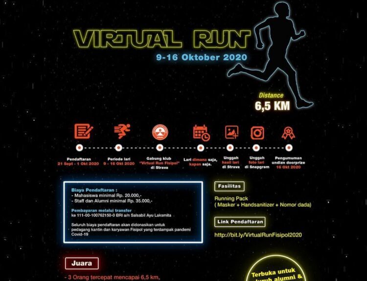 Virtual Run 2020 Hadirkan Tiga Kategori Pemenang – Fakultas Ilmu Sosial ...