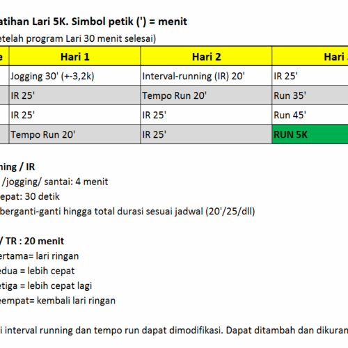 11 Tips dan Program Latihan Lari 5km Untuk Pemula - Runners Case | Tips ...